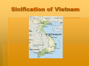 Sinification of Vietnam Vietnamese Identity