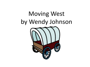 Moving West Power Point