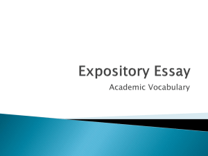 Expository Essay - MrsBeaversEnglish.com