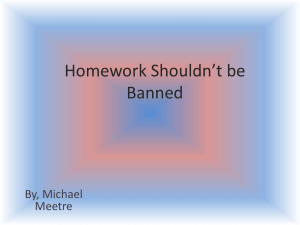 Homework Shouldn`t be Banned - 4