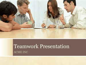 Teamwork Presentation