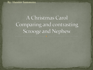 Scrooge and nephew compare and contrast