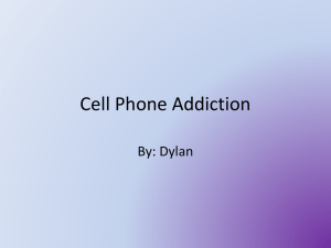 Cell Phone Addiction Power POint