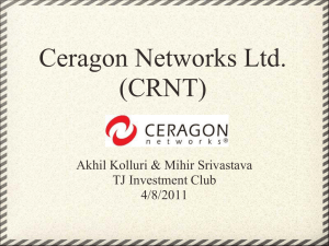 Ceragon Networks, Ltd.