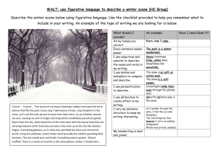 WALT: use figurative language to describe a winter scene (HC Group)
