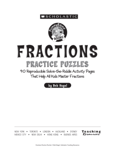 Fractions Puzzles