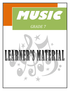 Gr. 7 Music (Q1 to 4)