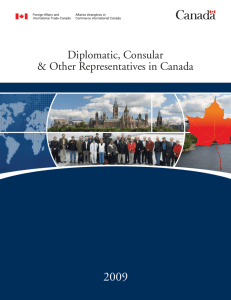 Diplomatic, Consular & Other Representatives in Canada