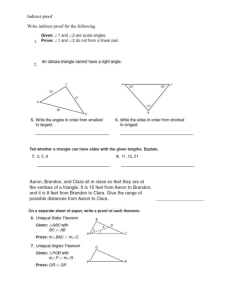 5-6 Practice C Inequalities in Two Triangles