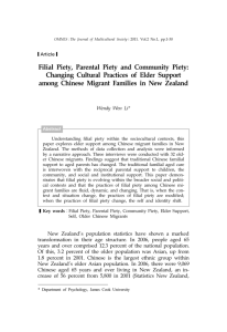 Filial Piety, Parental Piety and Community Piety