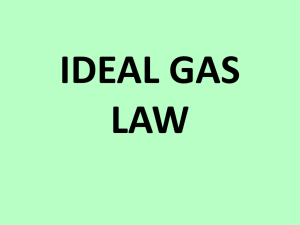 ideal gas law - Ms. Mogck's Classroom
