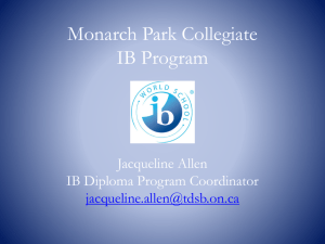 Monarch Park Collegiate IB Program