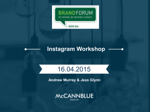16.04.2015 Instagram Workshop Andrew Murray &amp; Jess Glynn