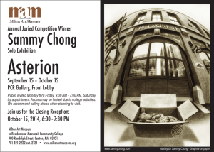 Asterion Sammy Chong Annual Juried Competition Winner Solo Exhibition