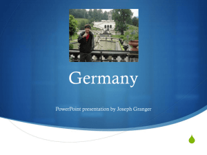 Germany S PowerPoint presentation by Joseph Granger