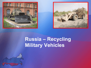 – Recycling Russia Military Vehicles