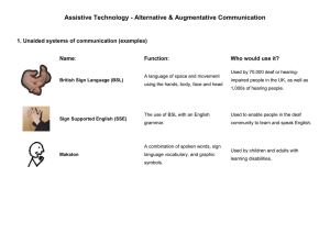 Assistive Technology - Alternative &amp; Augmentative Communication  Name