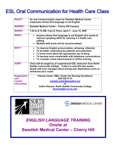 ESL Oral Communication for Health Care Class
