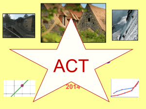 ACT Rate of Change Algebra II 2014