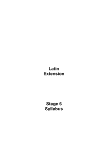 Latin Extension Stage 6
