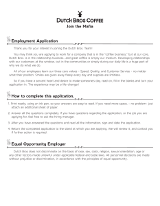 Employment Application How to complete this