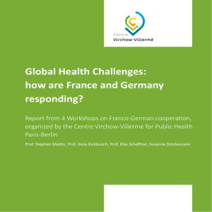 Global Health Challenges: how are France and Germany responding?