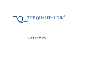 THE QUALITY LINK Company Profile
