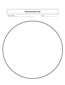 Clock Drawing Test - University of Iowa Health Care