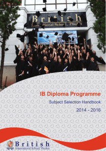 IB Diploma Programme - British International School, Phuket