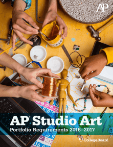 AP Studio Art Portfolio Requirements 2016-2017