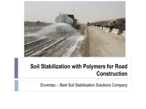 Polymer-based Soil Stabilization Solutions for Different Industries