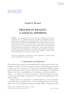 Brenner, J.E. Process in Reality