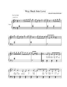 Music and Lyrics-Way Back Into Love-SheetMusicDownload
