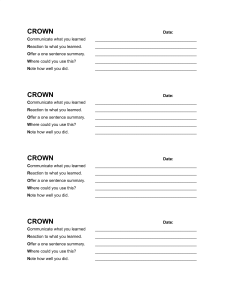 CROWN assignments