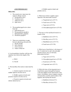 ANESTHESIOLOGY QUIZ