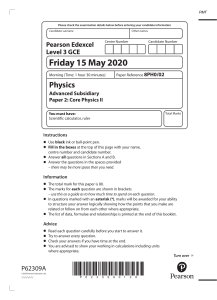 October 2020 QP - Paper 2 Edexcel Physics AS-level (1)