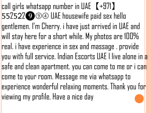 call girls whatsapp number in UAE【+971】ƼƼ2Ƽᒿ2❾➈➃ UAE housewife paid sex