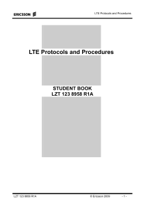 LTE Protocols and Procedures