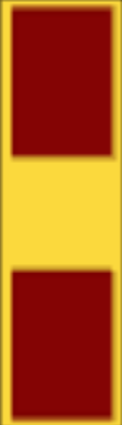 Warrant officer 1 
One gold bar two red squares